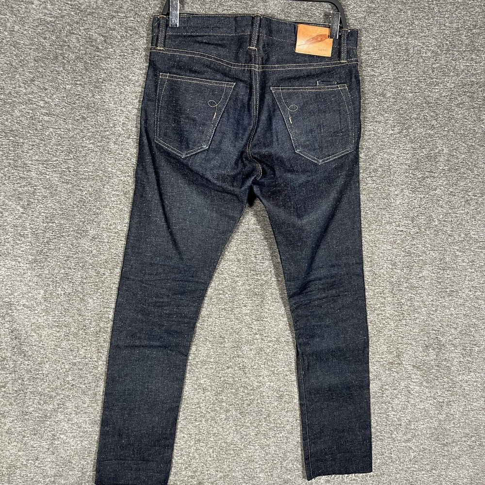 RGT SK Jeans Sz 29 15oz Indigo Skinny Raw Denim Button Fly‎ USA Rogue Territory - Picture 11 of 13